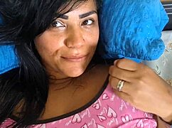 Nicoly mattos gets creampie in hairy pussy orgasm