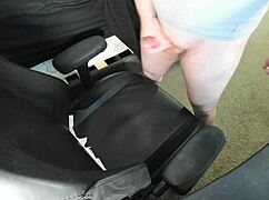 Redhead teen explodes huge cum in bedroom