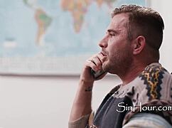 dyke teachers KATRINA COLT and KENZIE TAYLOR HELP OUT desperate male colleague NATHAN BRONSON