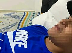 samantha indulges in her foot and stocking fetish, showcasing big tits and nude body