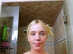 aspiring teen model took a shower