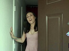 does this nasty brunette sinn sage strip and suck dick?