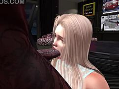 Catalina Devours Massive Black Cock With Intense Oral