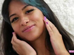 Petite teen 18+ shows perfect body