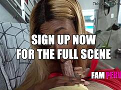 Ebony Step Sis Wants Car Ride, I Prefer Her Riding Me