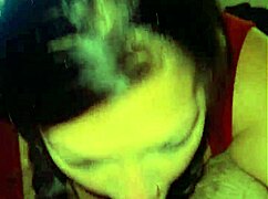 Quick Sloppy Blowjob Featuring Deepthroat by Curvy Brunette Amateur.