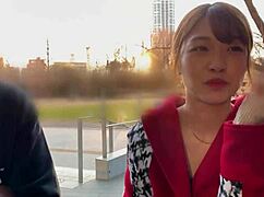 japanese babe rides in doggystyle and cowgirl for cumshot