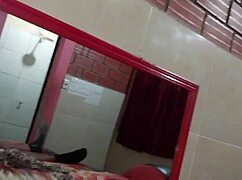 Enjoying a fun encounter with a fan featuring some playful movements