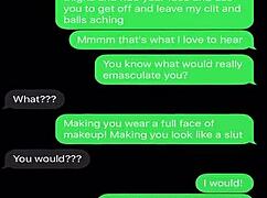 Sexting My Sissy Bitch with Humiliation