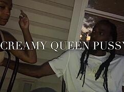 Latina teen 18+ neighbor gets creamiest pussy fucking from big black cock in couple scene