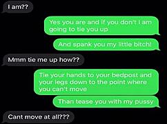 Sexting My Sissy Bitch with Humiliation