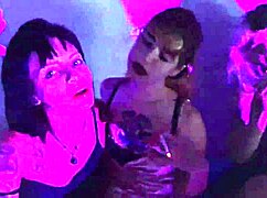 four pretty latina babes in lingerie smoking and stripping barefoot