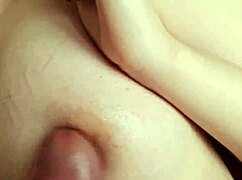 Hot Titjob! Nipples Rubbing, Huge Cum on Tits!