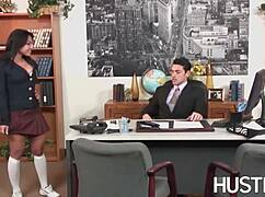Latina Adrianna Luna Banged At Principals Office