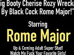 big booty cherise rozy gets wrecked by black cock rome major in wild riding!