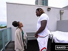 Ebony Stepsister Sucks Huge Dick