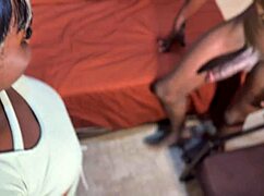 naughty girlfriend passionately sucks big cock