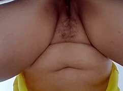 A couple enjoys homemade reality sex with natural tits in lingerie