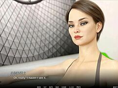 Fat curvy girl in cute outfit at university 3d problems