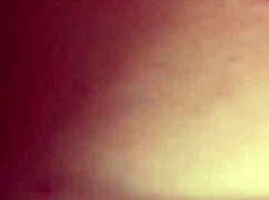 the amateur couple bent over in doggystyle, fucking intensely until a creampie filled her up completely.