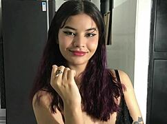 Latina Stepsister SUCKS COCK Deepthroat and Gets FUCKED Doggystyle with Big ASS!