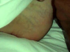 Sucking wife's toes while fucking her passionately.