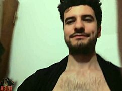 Skinny young girl masturbating big cock!