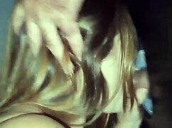 My husband films me flashing and sucking cocks as an exhibitionist amateur in the gloryhole