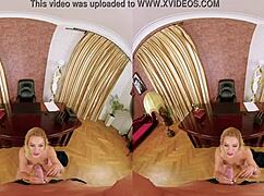 cherry kiss in czech vr cures erection with blowjob and doggystyle