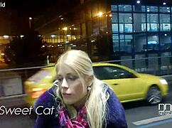 Czech college blonde gives epic blowjob and licks balls pov