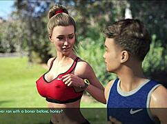 A Wife And Stepmother Enjoy A Relaxing Jog Together