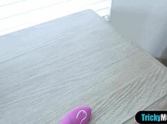 That deviant stepson tricked his stunning blonde milf stepmother