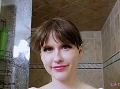 Fresh-Faced Blonde Took A Shower After Photoshoot