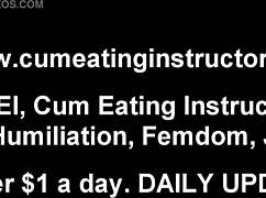 you cum but lick it up