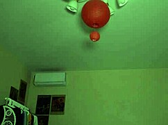 Pretty brunette amateur tries on new sexy bikinis, showing off her big natural tits.