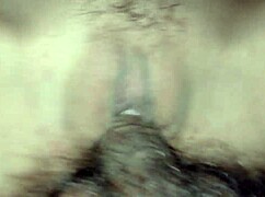 water breaks into shaved tight pussy of sexy amateur