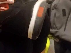 my friend is having fun destroying my sneakers