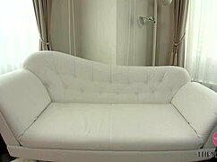 Super Beautiful Japanese Milf Sucks Cock While Masturbating, Teary-Eyed Fellatio In Nasty Orgy