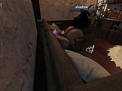 I roughly fuck a blond cow slut, riding her big tits and cumming in her mouth