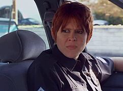 I lick Raven Rockette's shaved pussy in lingerie