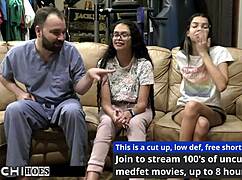 Freshman Gets Mandatory Hitachi Orgasm From Doctor-Tampa - Angel Santana