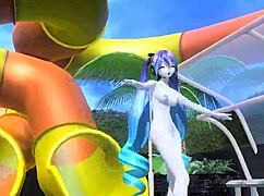 hatsune miku dancing naked with big tits