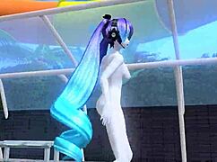 hatsune miku dancing naked with big tits