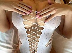 Busty Blonde Latina Slut's Big Fantasy Tits Arouse Me For Quick Creampie In Homemade Amateur Sex