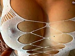 Busty Blonde Latina Slut's Big Fantasy Tits Arouse Me For Quick Creampie In Homemade Amateur Sex