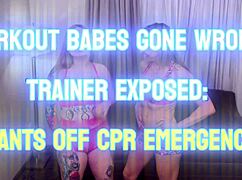 Workout Babes Gone Wrong Trainer Exposed Pants Off Cpr Emergency