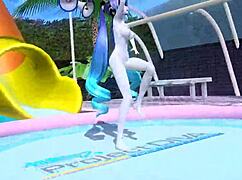 hatsune miku dancing naked with big tits