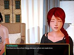 Exploring the dynamics of my new family with redhead teen and milf