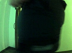 gigi breeze asks, 'want me to suck through the glory hole?' as she teases with her pussy