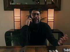 dominant husband controls his ebony wife in rough 3some group sex